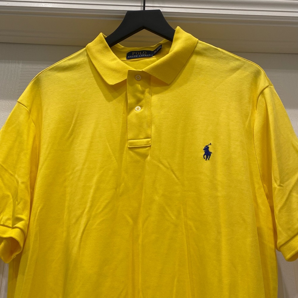 Polo Ralph Lauren Men’s Yellow Short Sleeve Shirt - Picture 3 of 6